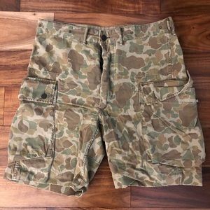 RRL by Ralph Lauren camo cargo shorts